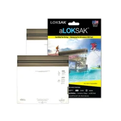 aLOKSAK 6 x 6 - Water/Air Tight bags - 2 pack