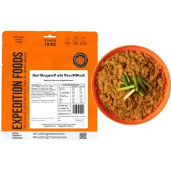 Beef Stroganoff with Rice (High Energy Serving)
