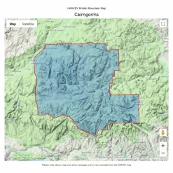 British Mountain Map - Cairngorms & Lochnagar