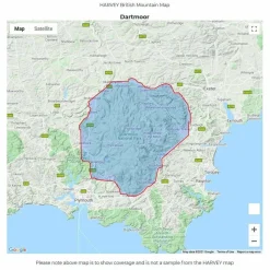 British Mountain Map - Dartmoor