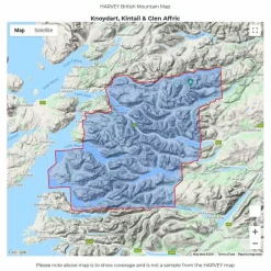 British Mountain Map - Knoydart