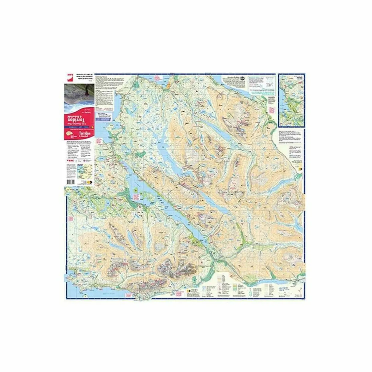 British Mountain Map - Torridon & Fisherfield