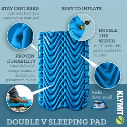 Double V Inflatable Sleeping Mat