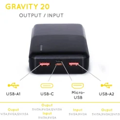 Gravity 20 Fast Portable Power Bank