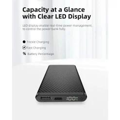 K5 Carbon Fiber 10000mAh Waterproof Powerbank