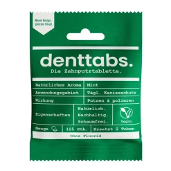 Mint Toothpaste Tablets with Fluoride - 125 Pack