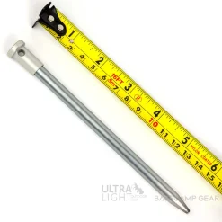 Nano 6 inch Tent Stake - Single Flange Head