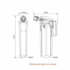 Pocket Blow Torch - Wind Resistant Lighter