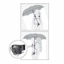 Telescope Hands Free Trekking Umbrella