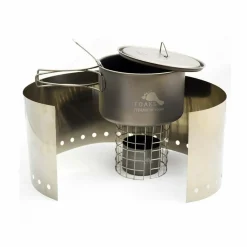 Titanium Alcohol Stove Cook System with 700ml Pot