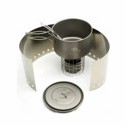 Titanium Alcohol Stove Cook System with 700ml Pot