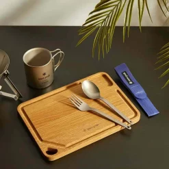 Titanium Fork & Spoon Set