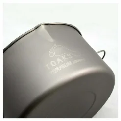 Titanium 2000ml Pot with Bail Handle