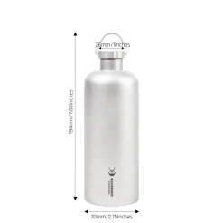 Titanium Water Bottle 600ml