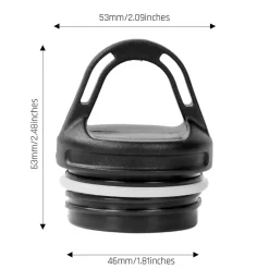 Titanium Water Bottle 500ml - Round