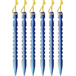 Titanium Y-Shape Tent Stakes - Long 6 Pack