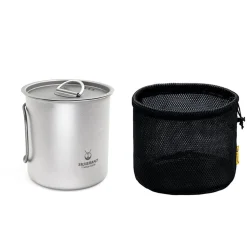Ultralight Titanium Cup with Lid 600ml
