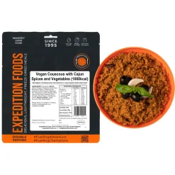 Vegan Couscous with Cajun Spices and Vegetables (Double Serving)