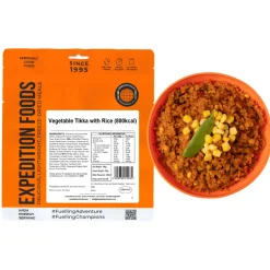 Vegetable Tikka with Rice (High Energy Serving)