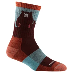 Womens Bear Town Micro Crew Socks