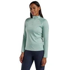 Womens Dart Zip Neck
